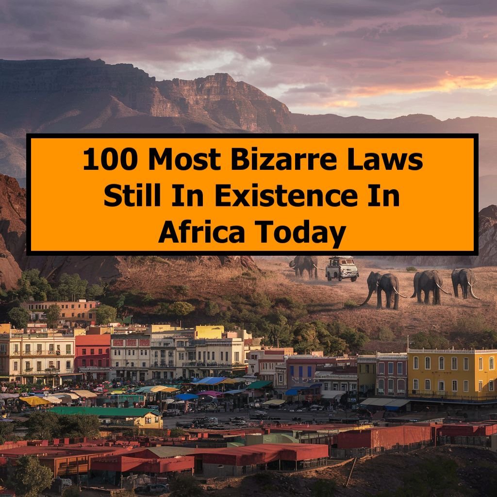 100 most bizarre laws still in existence in Africa today