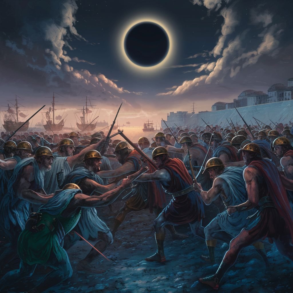 Peloponnesian War, a lunar eclipse in 413 BC - 100 facts about the eclipse - 100 facts about the eclipse 