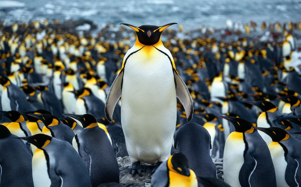 100 facts about penguins - king penguin